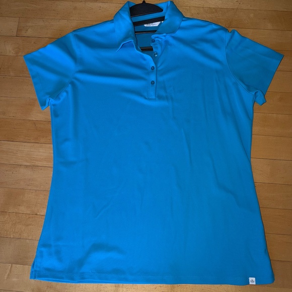 Lady Hagen Blue button Polo, L, CB2567 - Picture 2 of 2